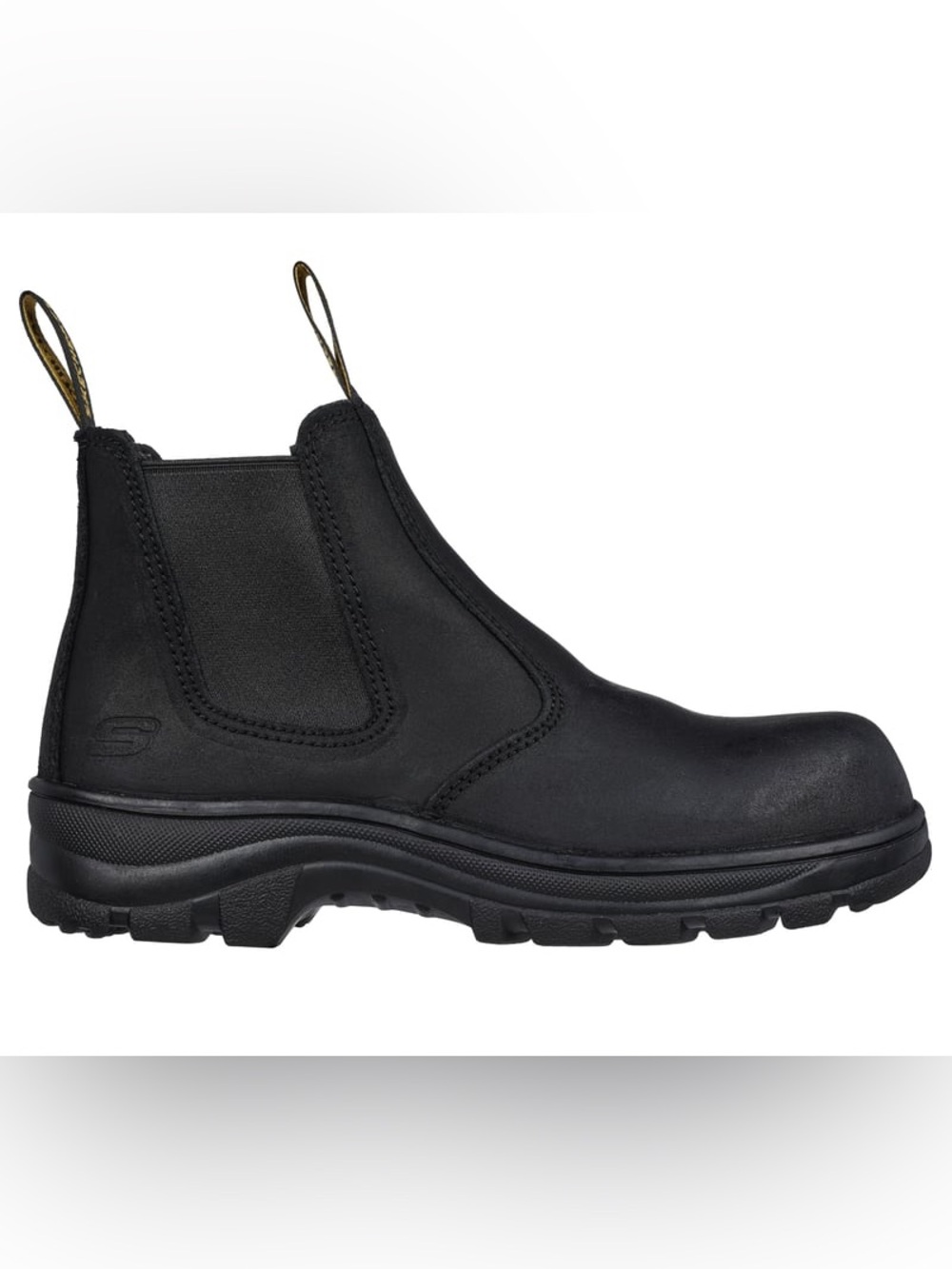 Skechers Workshire Jannit Chelsea Work Boots in Black